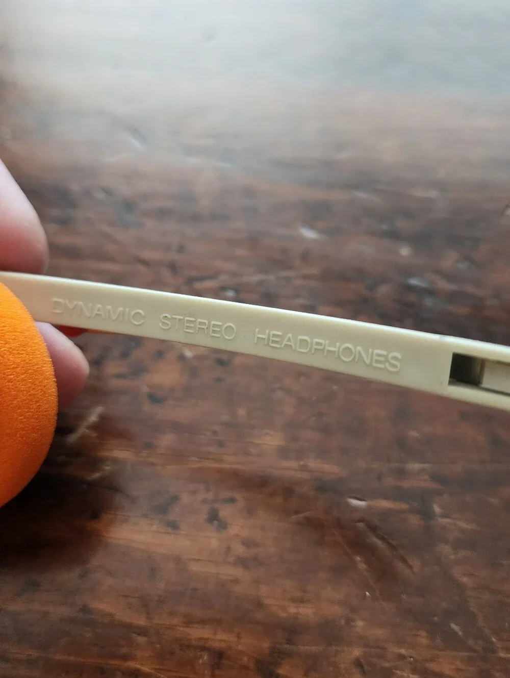 SONY MDR-10 Walkman Lightweight Headphones w/ NEW Orange Pads TESTED WORKING